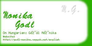 monika godl business card